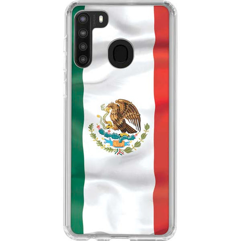 Mexico Flag Galaxy A21 Clear Case